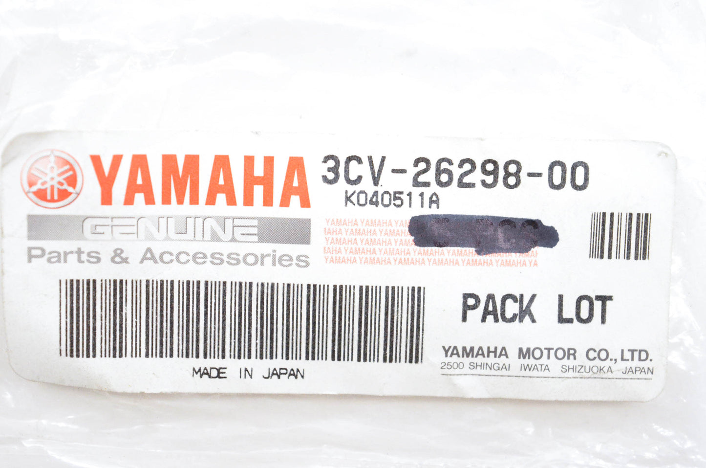 New OEM Yamaha 3CV-26298-00-00 Mirror Fitting Plate NOS