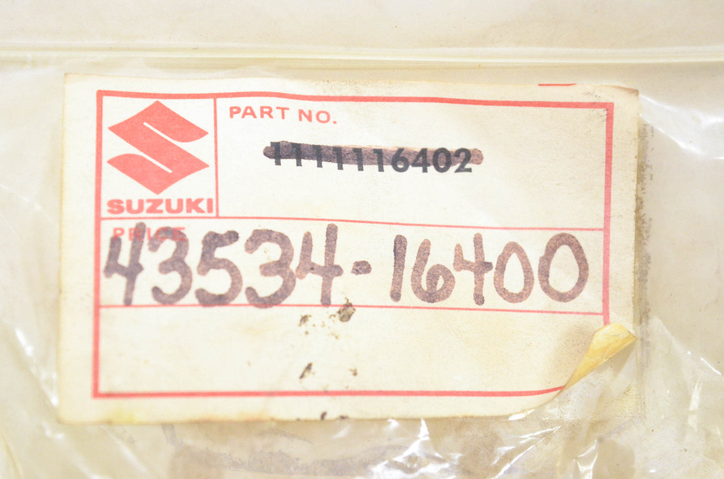 New OEM Suzuki 43534-16400 Kick Starter Stopper NOS