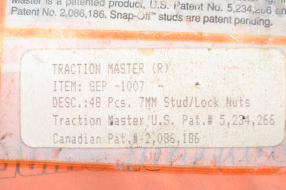 Woody's GEP-1007 Traction Master 7mm Stud & Lock Nut Kit NOS