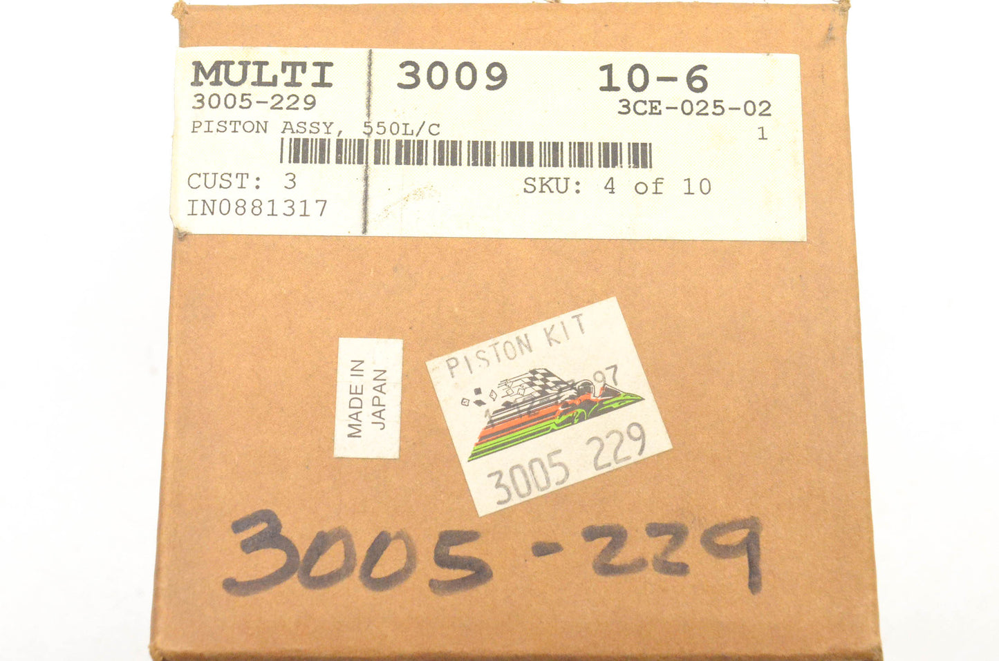 New OEM Arctic Cat 3005-229 Piston Kit NOS