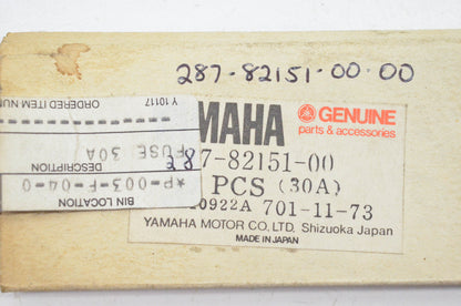 New OEM Yamaha 287-82151-00-00 12v 30amp Fuses Qty 3 NOS