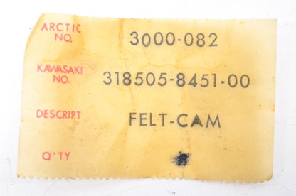 New OEM Arctic Cat 3000-082, 318505-8451-00 Cam Felt NOS