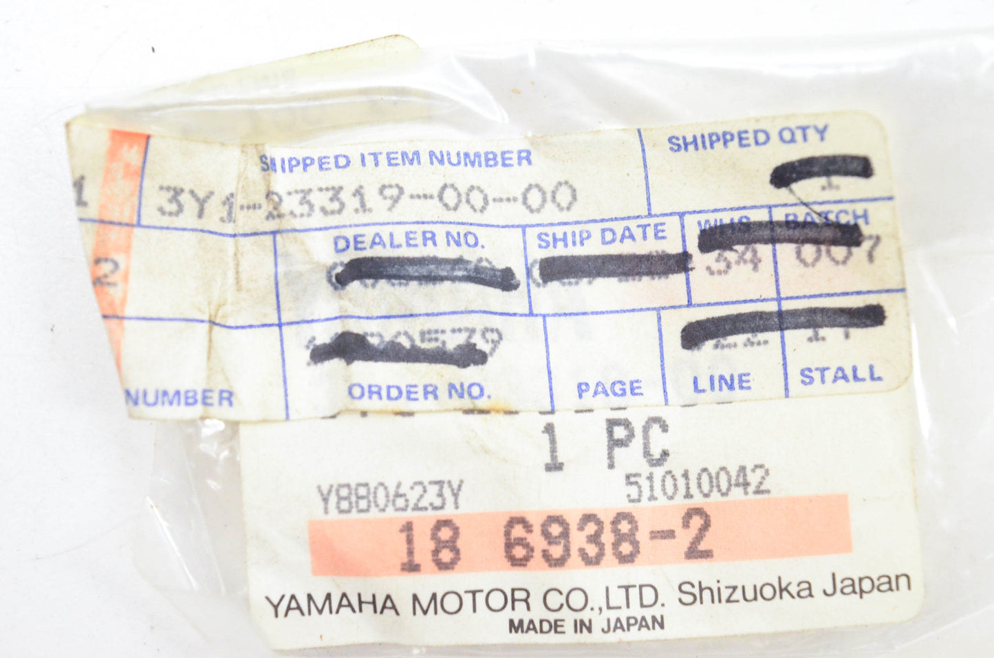 New OEM Yamaha 3Y1-23319-00-00 Cable Holder NOS