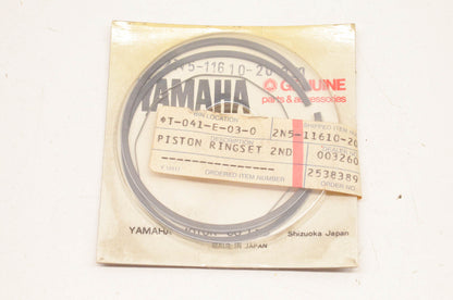 New OEM Yamaha 2N5-11610-20-00 Piston Ring Kit 2nd O/S NOS