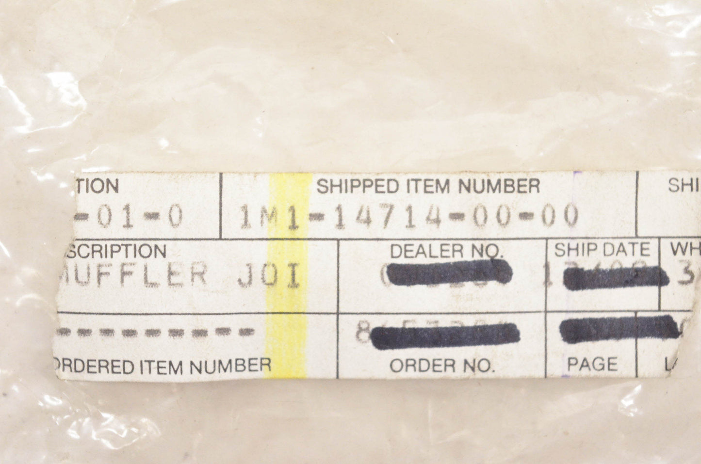 New OEM Yamaha 1M1-14714-00-00 Muffler Joint NOS
