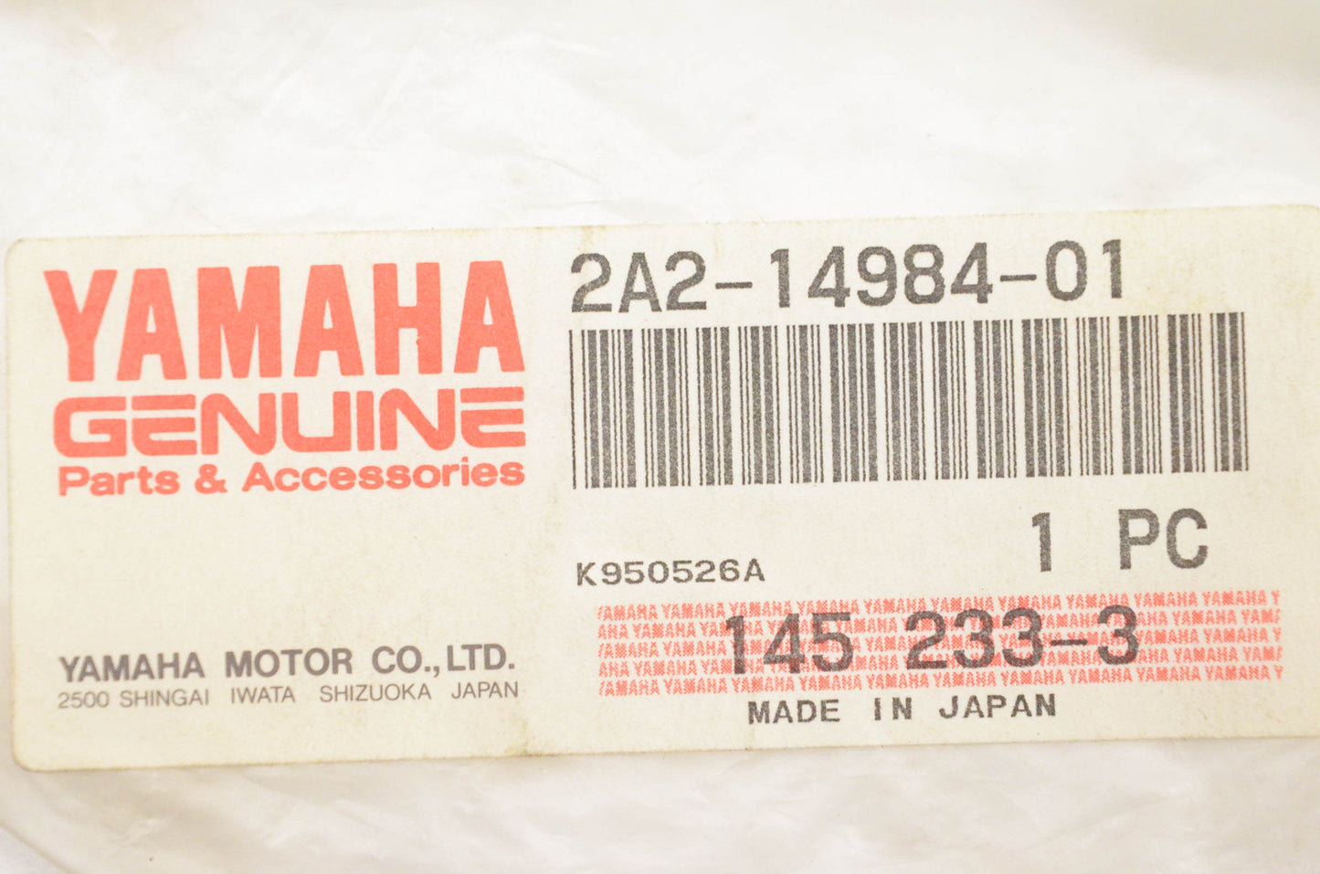 New OEM Yamaha 2A2-14984-01-00 Float Chamber Gasket NOS