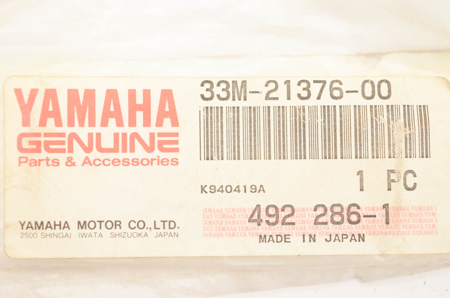 New OEM Yamaha 33M-21376-00-00 Tool Band NOS