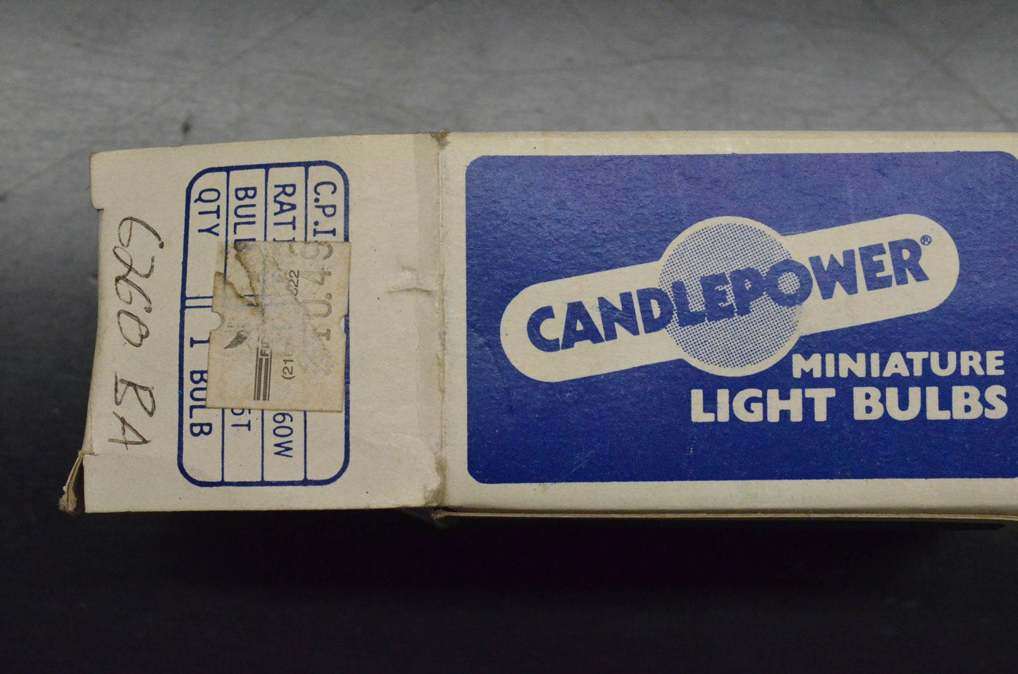 Candlepower 6260 BA Headlamp 12v/60/60w Bulb NOS