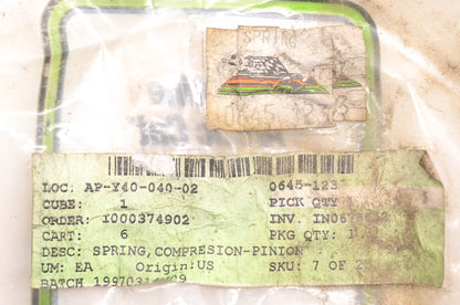 New OEM Arctic Cat 0645-123 Pinion Compression Spring NOS