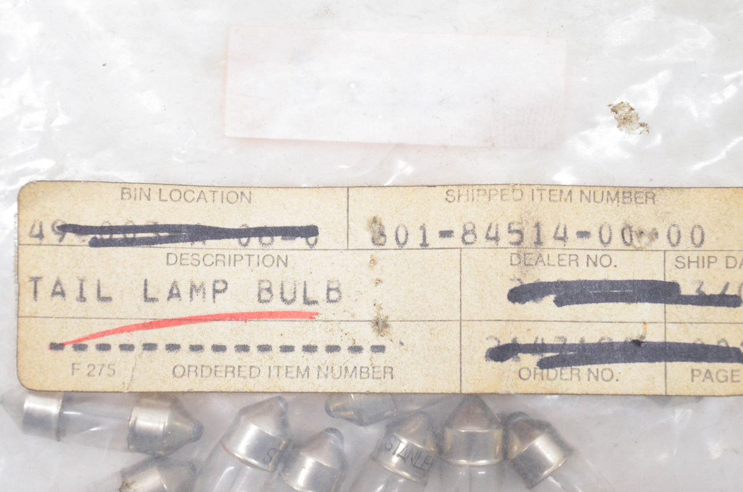 New OEM Yamaha 801-84514-00-00 Taillight 6v 2w Bulb NOS