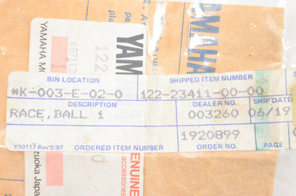 New OEM Yamaha 122-23411-00-00 Ball Race NOS