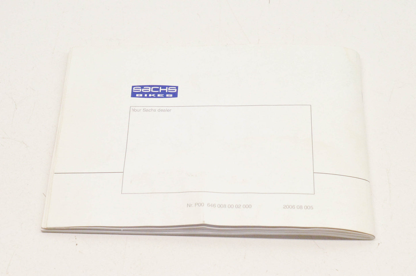 Sachs P00 646 008 00 02 000 MadAss 125 Owner's Manual