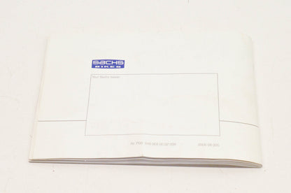 Sachs P00 646 008 00 02 000 MadAss 125 Owner's Manual