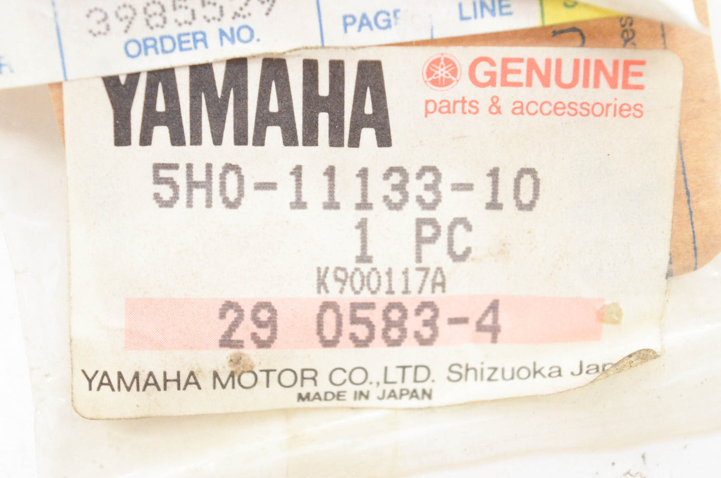 New OEM Yamaha 5H0-11133-11-00 Intake Valve Guide NOS