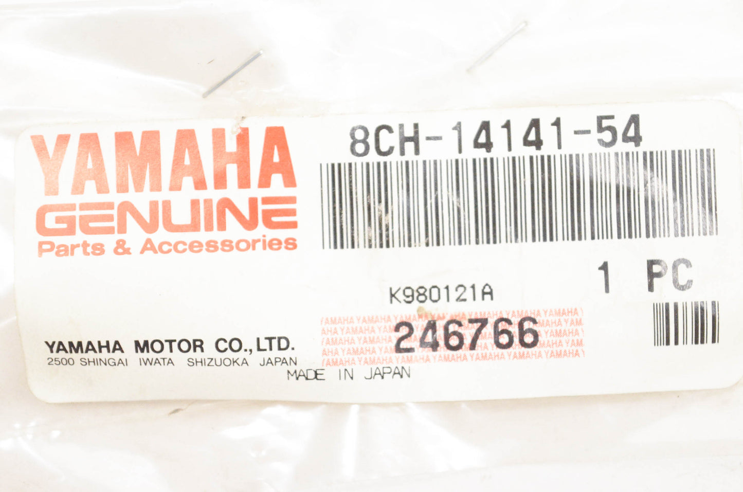New OEM Yamaha 8CH-14141-54-00 Main Nozzle NOS