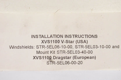 New OEM Yamaha STR-5EL06-10-00 Windshield Kit NOS