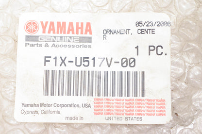 New OEM Yamaha F1X-U517V-00-00 Center Ornament NOS