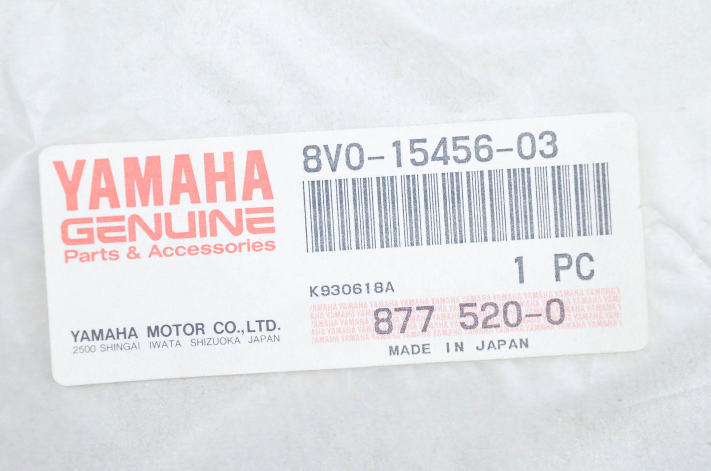 New OEM Yamaha 8V0-15456-03-00 Oil Pump Cover Gasket NOS