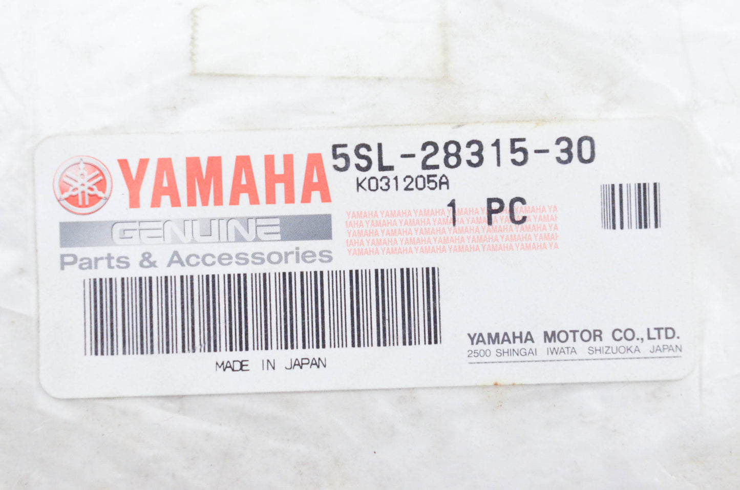 New OEM Yamaha 5SL-28315-30-00 R6 Decal NOS