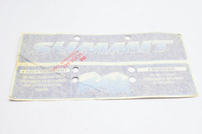 Aftermarket 414951300 Summit Warning Label Decal NOS