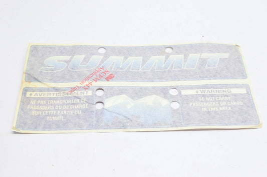Aftermarket 414951300 Summit Warning Label Decal NOS