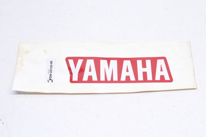 New OEM Yamaha F0W-U4122-00-00 Red & White Emblem Decal NOS