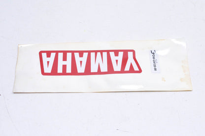 New OEM Yamaha F0W-U4122-00-00 Red & White Emblem Decal NOS