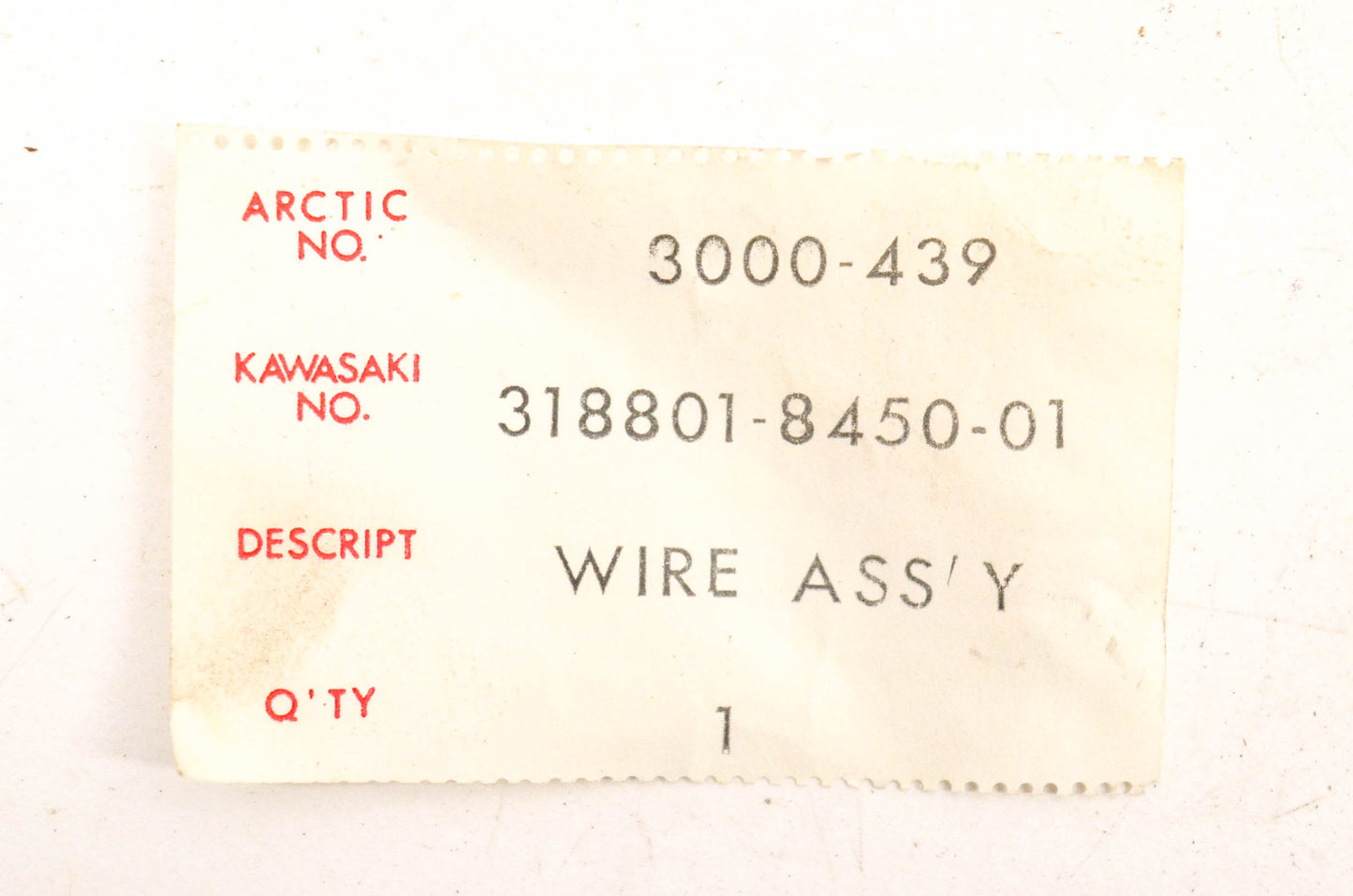 New OEM Arctic Cat 3000-439, 318801-8450-01 Wiring Harness NOS