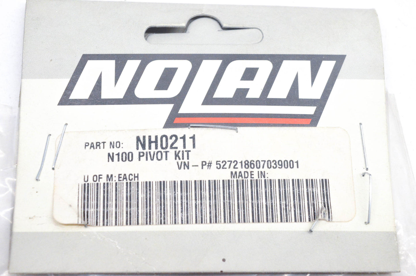 Nolan NH0211, 218607039001, 527218607039001 N100 Pivot Kit NOS