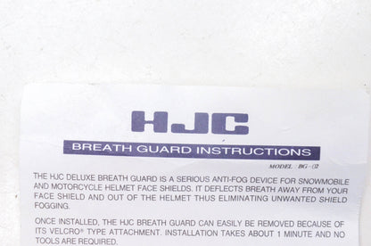 HJC BG-02 Breath Guard NOS