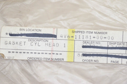New OEM Yamaha 4V6-11181-00-00 Cylinder Head Gasket NOS