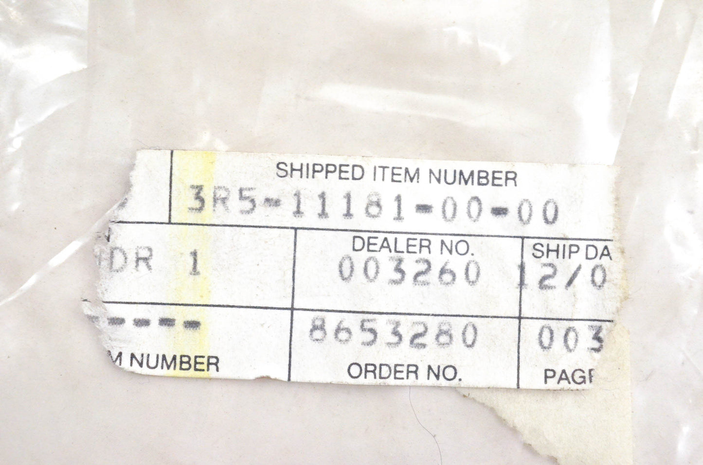 New OEM Yamaha 3R5-11181-00-00 Cylinder Head Gasket NOS
