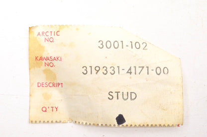 New OEM Arctic Cat 3001-102, 319331-4171-00 Stud NOS