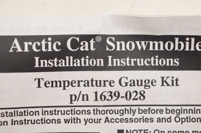 New OEM Arctic Cat 1639-028 Temperature Gauge Kit NOS