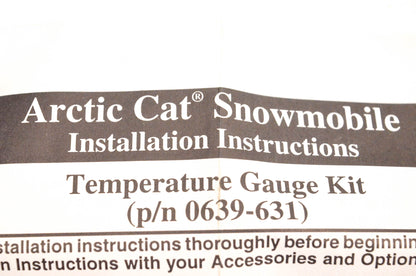 New OEM Arctic Cat 0639-631 Temperature Gauge Kit NOS