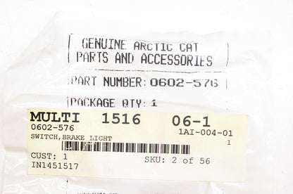 New OEM Arctic Cat 0602-576 Brake Light Switch NOS