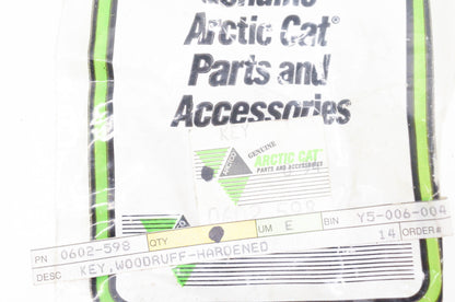New OEM Arctic Cat 0602-598 Woodruff Hardened Keys NOS