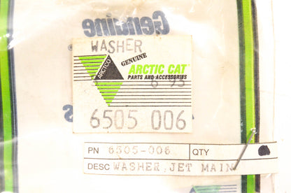 New OEM Arctic Cat 6505-006 Jet Main Washer NOS