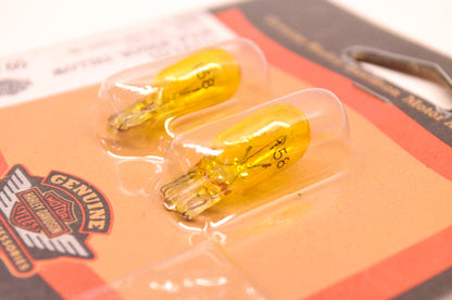 New OEM Harley-Davidson 75192-01, 75045-96 Wedge Bulb Yellow T-10 12V/.24A NOS