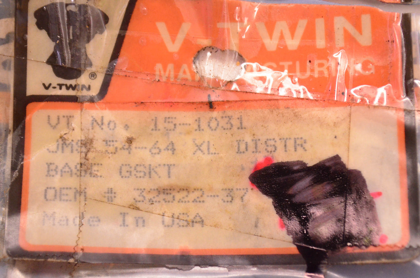James Gaskets 15-1031, 32522-37 Circuit Breaker Gasket NOS
