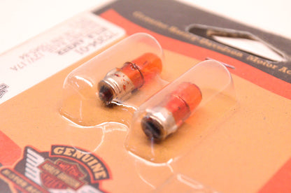 New OEM Harley-Davidson 75204-01, 75045-84 Bayonet Base Bulb Amber 12V/.17A NOS