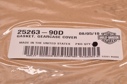 New OEM Harley-Davidson 25263-90D Gearcase Cover Gasket NOS