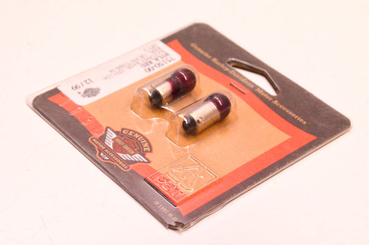 New OEM Harley-Davidson 75150-00 Bayonet Base Bulb Red 12V/.12A NOS