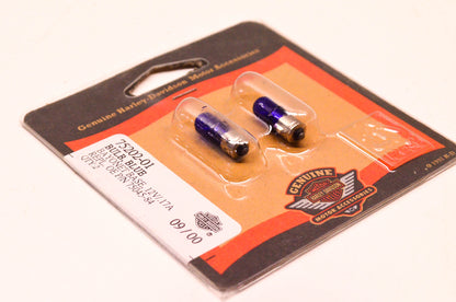 New OEM Harley-Davidson 75202-01, 75045-84 Bayonet Base Bulb Blue 12V/.17A NOS