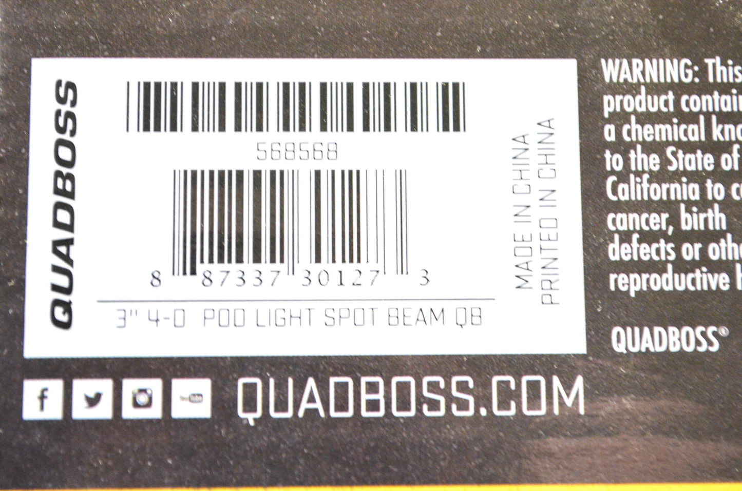 Quadboss 568568, DM-0312H LED Spotlight NOS