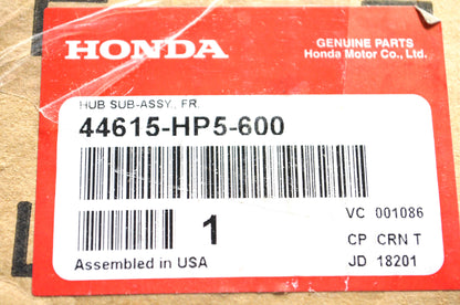 New OEM Honda 44615-HP5-600 Hub Sub Assembly NOS