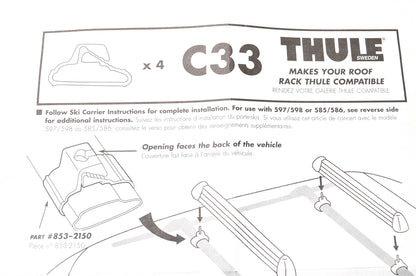 Thule 853-2150, C33 Clamp On Kit NOS