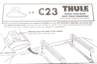 Thule 853-2193, C23 Clamp On Kit NOS