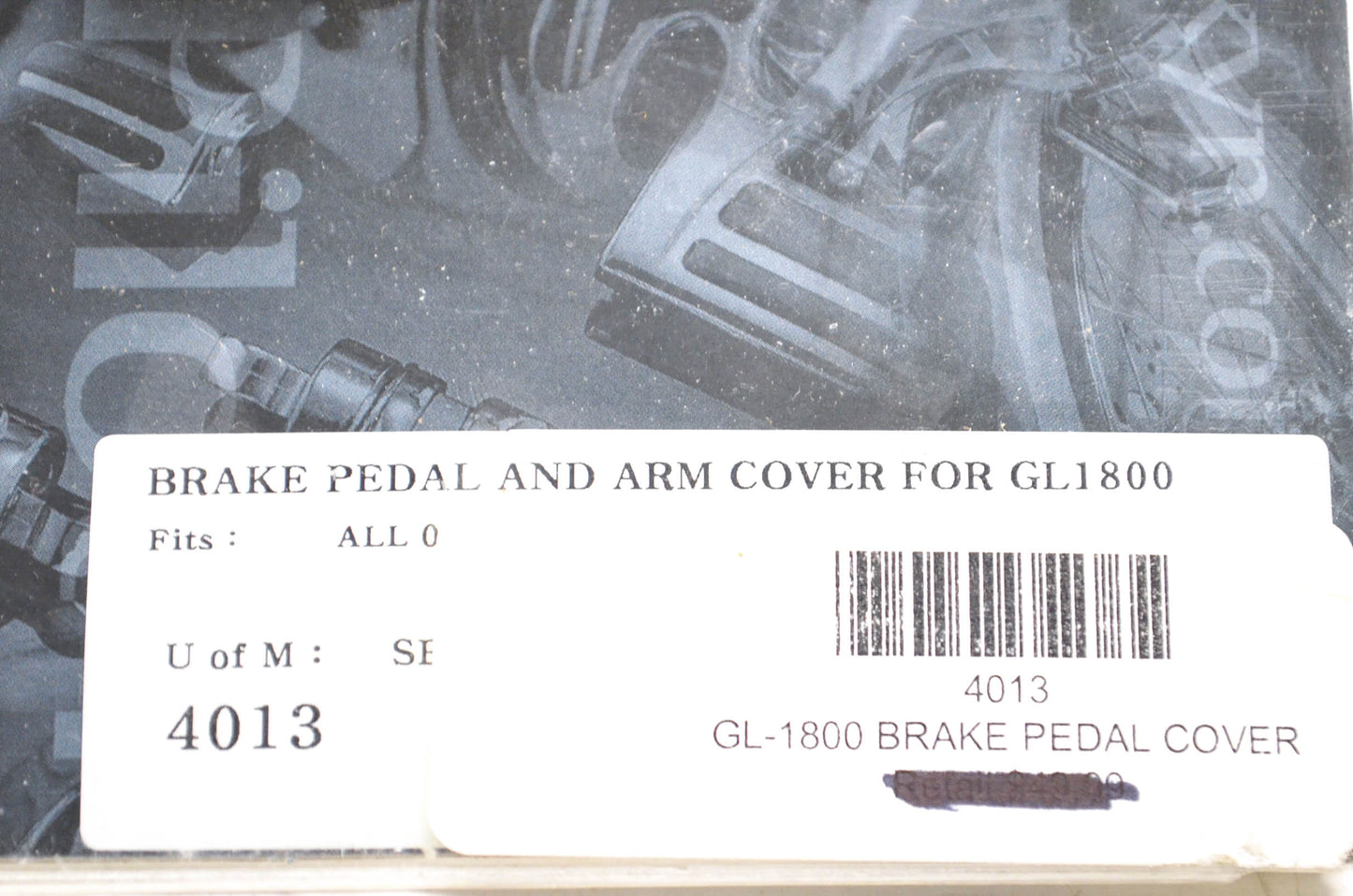 Kuryakyn 4013 Brake Pedal Cover Kit for GL1800 NOS