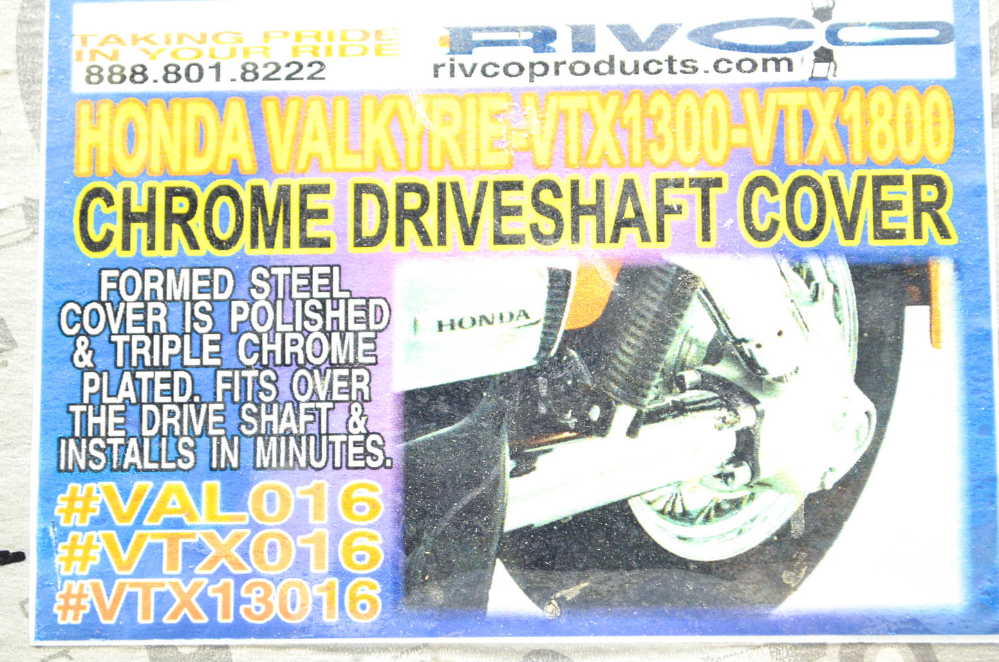 VTX VTX016, VAL016 Drive Shaft Cover NOS